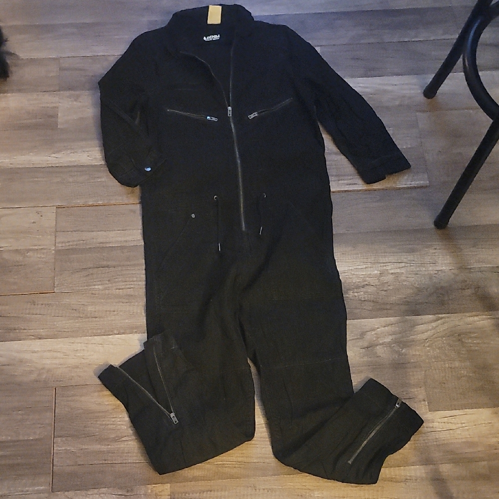 Levi's Black Zip-Up Jumpsuit